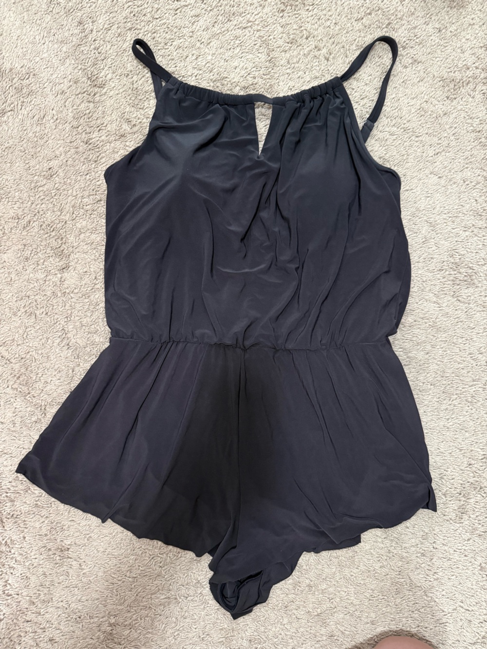Black Romper style bathing suit